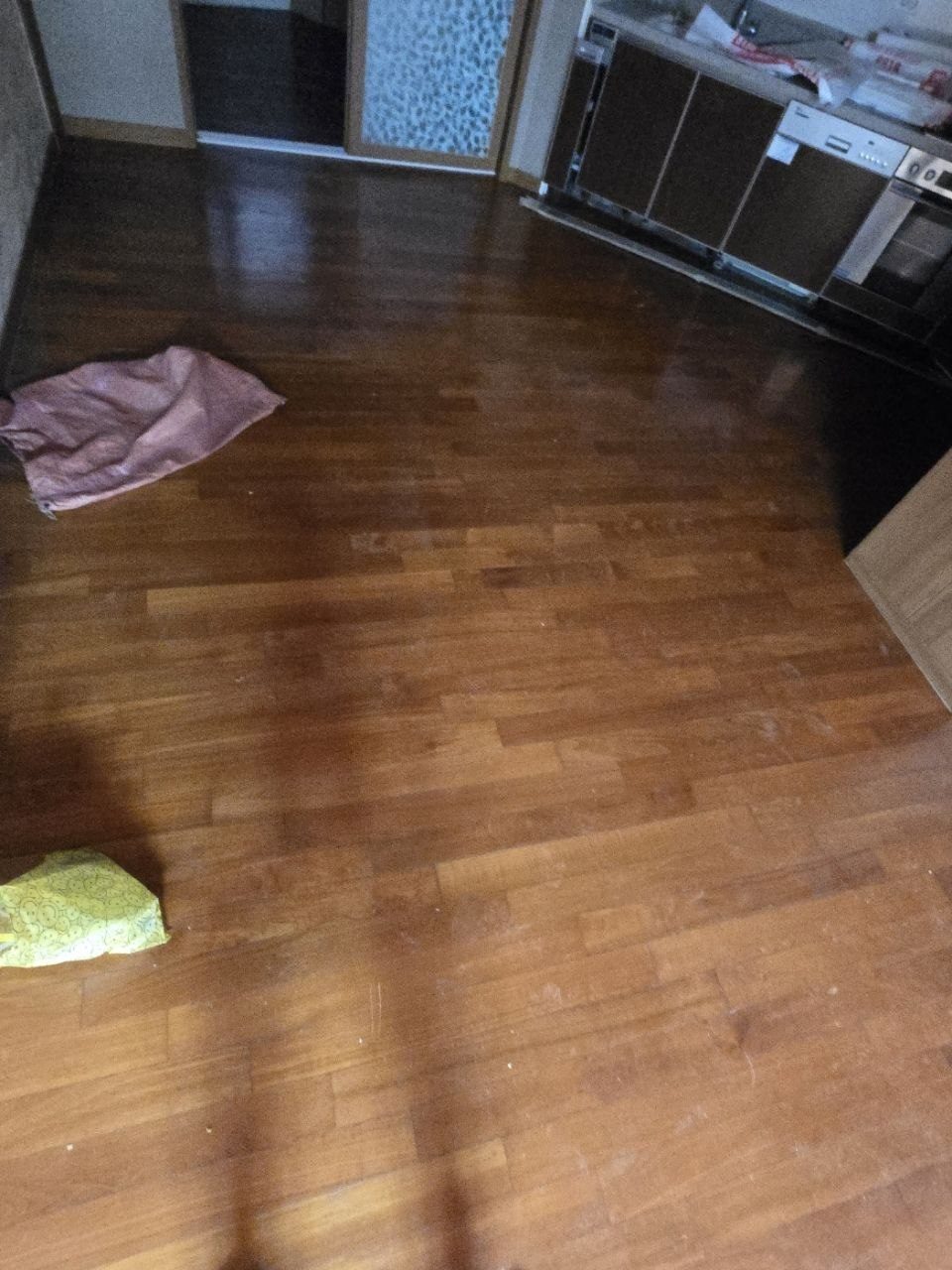 경기 안양시 아파트 주방 마루철거 전