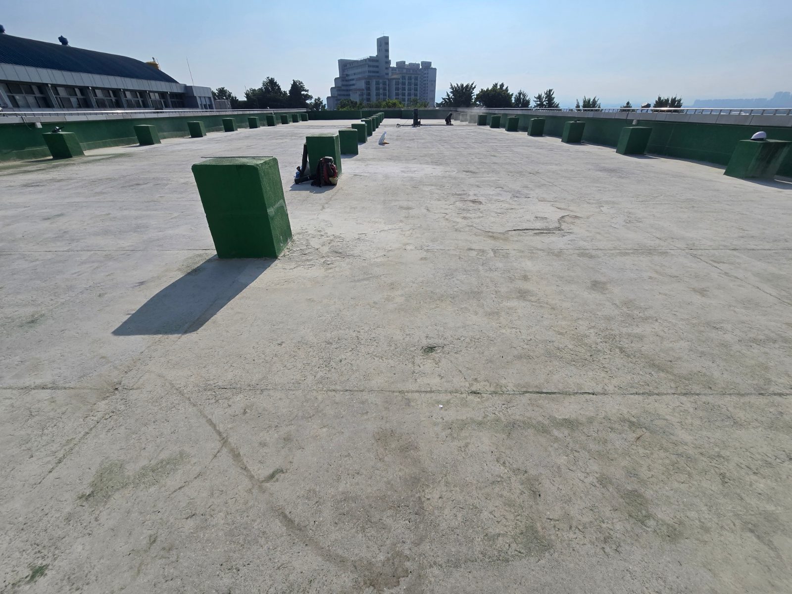 전북 완주군 삼례읍 학교 옥상 우레탄 방수층 철거