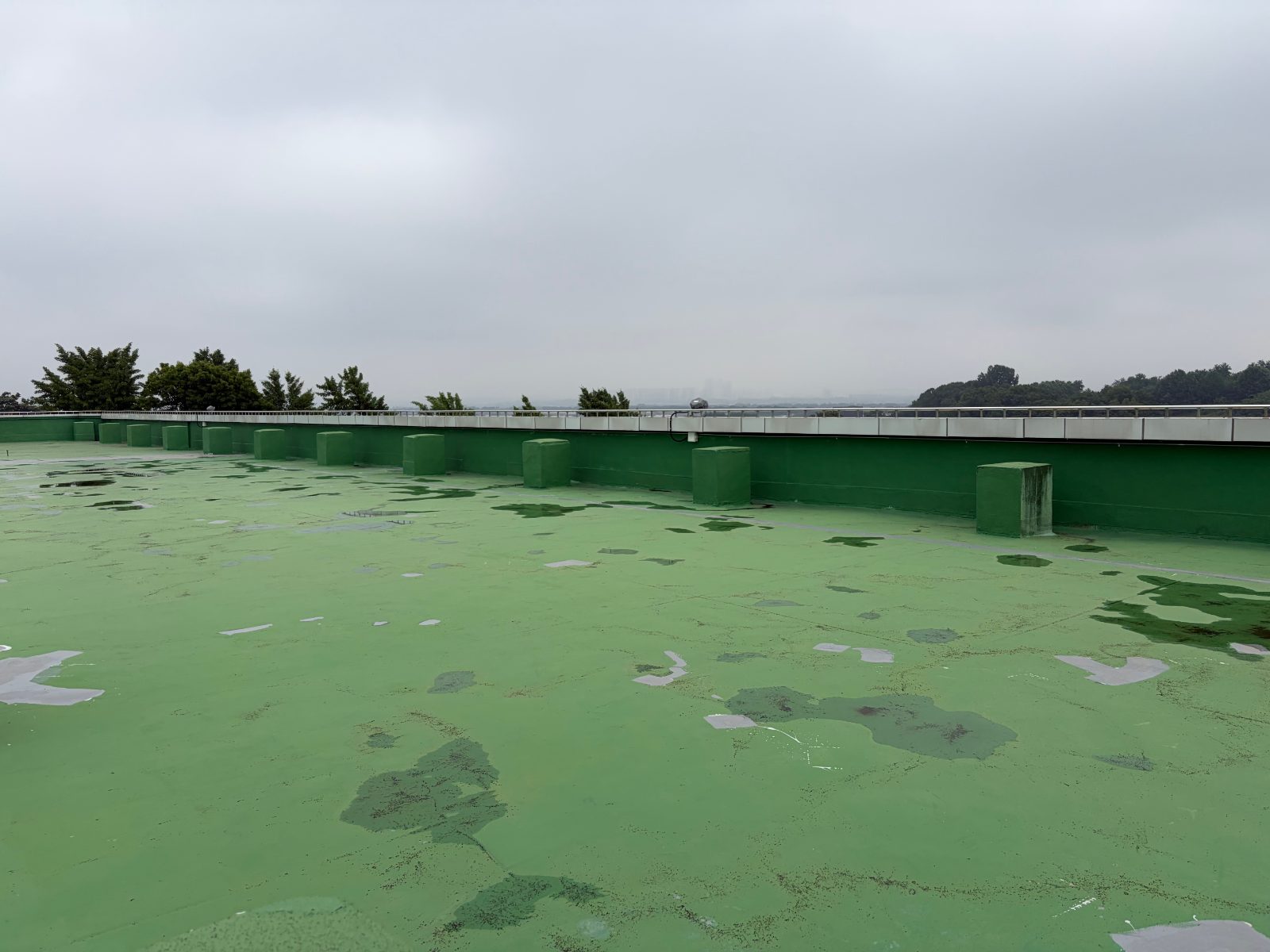 완주군 삼례읍 학교 옥상 우레탄 철거 전 전경